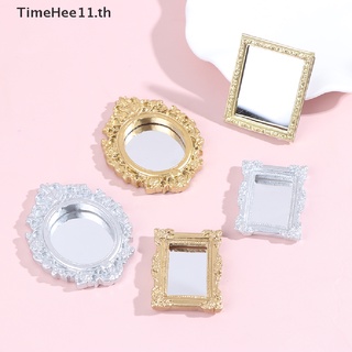 【TimeHee11】กระจกจิ๋ว อุปกรณ์เสริม สําหรับตกแต่งบ้านตุ๊กตา 1/12