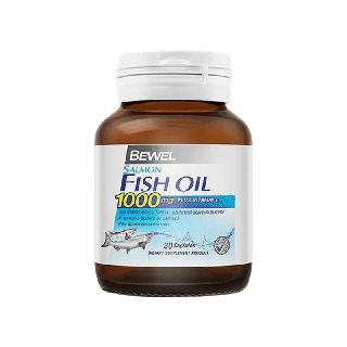 Bewel Salmon Fish Oil - บีเวลน้ำมันปลาแซลมอน ผสมวิตามินอี มีโอเมก้า 3 (30 เม็ด) 43.77 กรัม