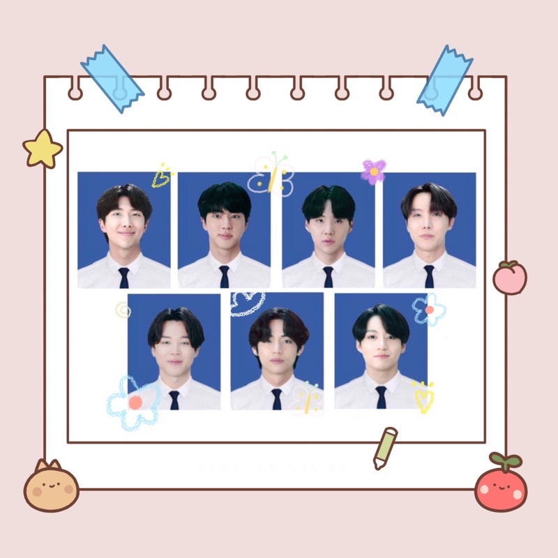 รูปติดบัตร รูปชุดนักศึกษา บังทัน bts