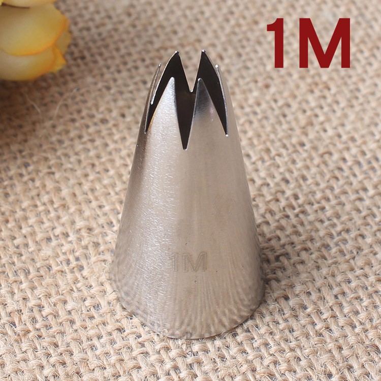 BY หัวบีบ 1M เครื่องมือสแตนเลสเบเกอรี่ DIY แต่งหน้าเค้กคุกกี้