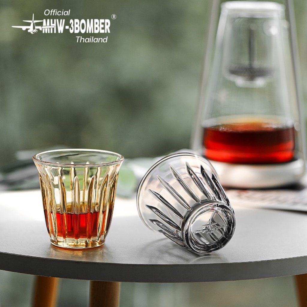 MHW-3BOMBER Glass Wright series แก้วกาแฟ แก้วลาเต้