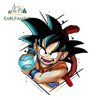 Earlfamily สติกเกอร์ไวนิล ลายการ์ตูน Dragon Ball Manga กันน้ํา สําหรับติดตกแต่งรถยนต์ 13 ซม.