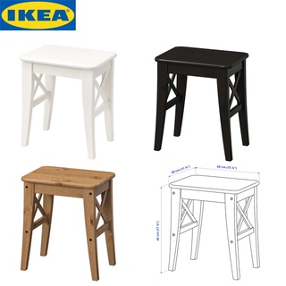 IKEA INGOLF อิงกอล์ฟ เก้าอี้สตูล, แอนทีคสเตน โครงสร้างไม้ที่แข็งแรงสามารถทนแรงกระแทกได้ดี