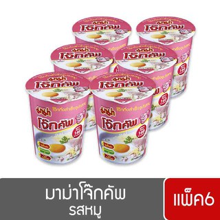 มาม่าโจ๊กคัพ รสหมู (แพ็ค 6 ชิ้น)