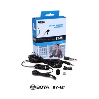 ไมค์ไลฟ์สด BOYA BY-M1 Lavalier Mic คุณภาพเสียงดี