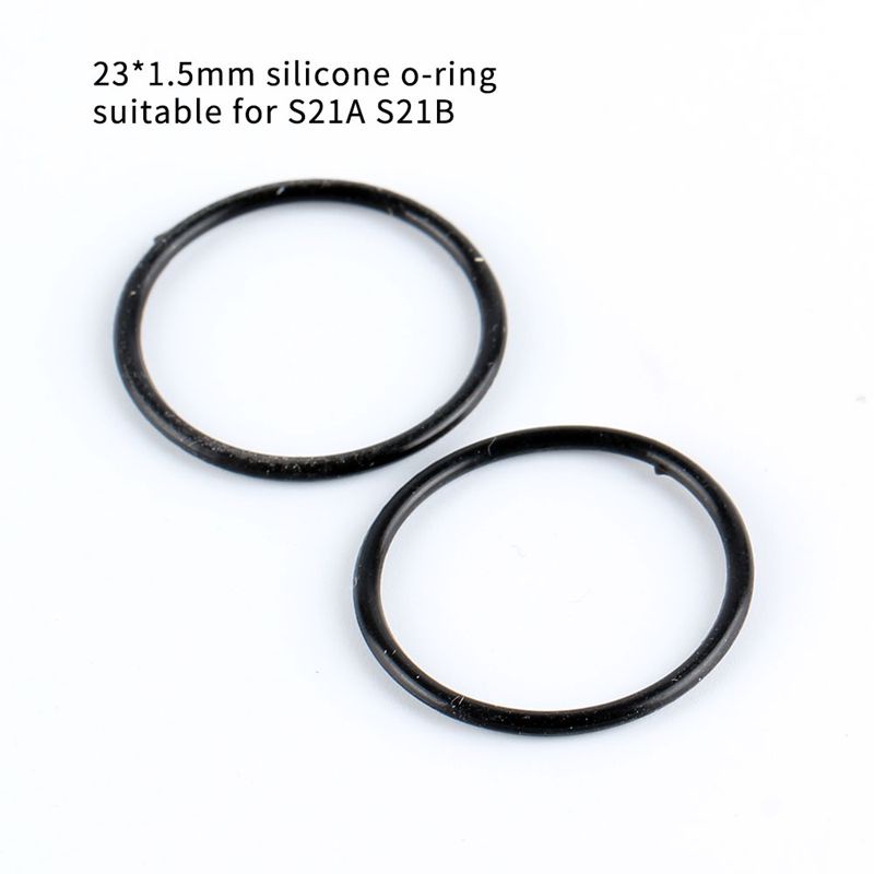 23*1.5 มม.ซิลิโคนสีดํา O-ring สําหรับ S21A S21B L21B M21B ไฟฉาย