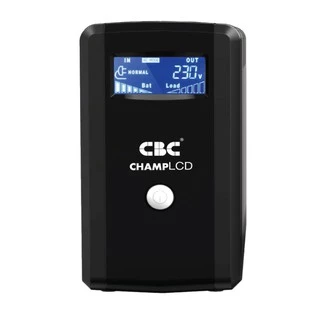 🔥ขายดีส่งไว🔥 UPS (เครื่องสำรองไฟฟ้า) CBC รุ่น CHAMP LCD (1000VA 600W) ได้รับมาตรฐาน มอก. ประกัน 2 ปี