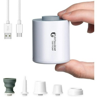 เครื่องปั๊มลม ขนาดเล็ก แบบพกพา พร้อมแบตเตอรี่ 1300mAh ชาร์จ USB สําหรับสระว่ายน้ํา