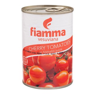 Fiamma Chery Tomatoes In Tomato Juice 400g ไฟม่าเชอรี่มะเขือเทศในน้ำมะเขือเทศ 400 กรัม