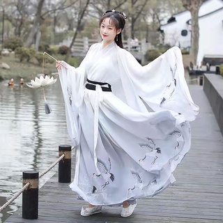 Hanfu เสื้อแขนใหญ่มีชุดเต็มรูปแบบของชุดจีน