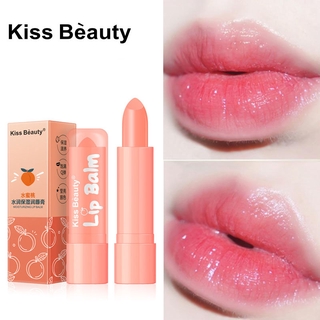 ลิปมันเปลี่ยนสีลูกพีช Peach Lip Blam 🍑 Ki​SS​ Beauty