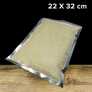 ถุงฟอยด์ หน้าใสหลังทึบ ถุงซิปล็อค ตั้งไม่ได้  22x32cm SLF-CL-2232-NS (50ใบ)