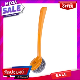 แปรงฝอยสเตนเลสล้างภาชนะจานชาม POLY-BRITE ULTRA สีส้ม แปรงทำความสะอาด STAINLESS CLEANING BRUSH DISHWARE POLY-BRITE ORANGE