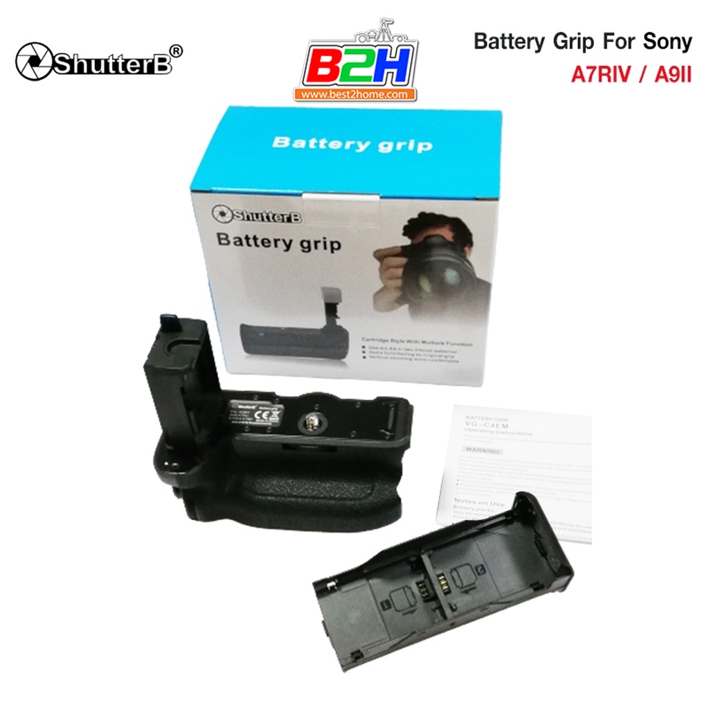 Battery Grip SHUTTERB  FOR A7RIV รุ่น SONY A9II/A7R4/A7M4/A7RM4 (VG-C4EM Replacement)
