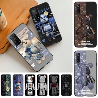 Art Kaws X Bearbrick Xiaomi Poco X3 NFC Xiaomi Poco M3 Xiaomi Poco F3 Xiaomi Poco X3 Pro Xiaomi Mi Note 10 anti-drop TPU Soft silicone phone case Cover