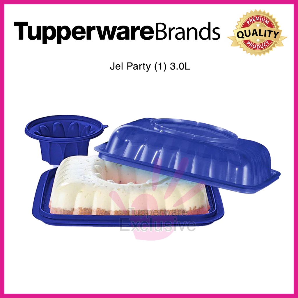 Jel Party Tupperware 3L puting bekas ke ขนมแม่พิมพ์ Acuan ขนม Acuan Kek Jelly Mold Loyang puding