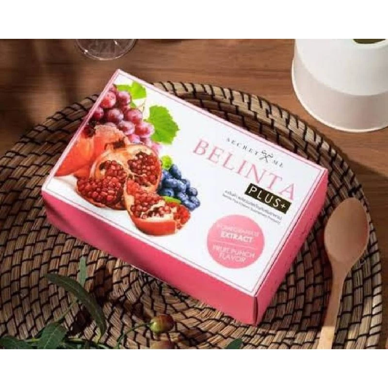 BELINTAPLUS+เบลินต้าอซนวัตกรรมฟาร์อินฟราเรดเจ้าแรกจากลิขสิทธิ์ FIRจากสารสกัดทับทิมเปอร์เซีย กล่องละ 15ซอง