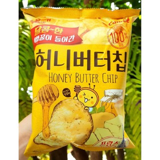 มันฝรั่งทอดกรอบ รสเนยน้ำผึ้ง Calbee Korean Honey Butter Chips 60g