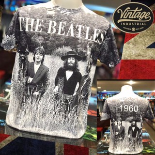 ส่งฟรี!!!เสื้อยืด the beatles พิมพ์ลายแนววินเทจ by pop vintage