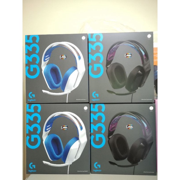 Logitech G335 Wired Gaming Headset (Black / White) หูฟังเกมมิ่งมีสาย
