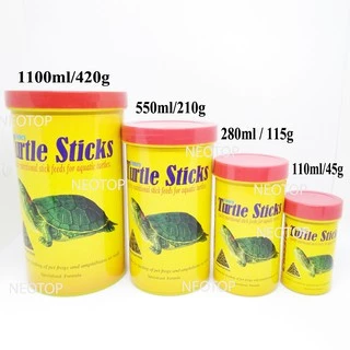 อาหารเต่า ชนิดแท่ง fancy turtle sticks มี 4 ขนาดให้เลือก