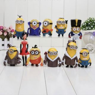 โมเดล มินเนี่ยน Model Minions เซ็ท 11 ตัว ตั้งโชว์ ของสะสม ของเล่น ของขวัญ