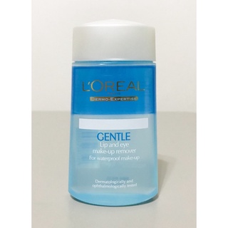 LOREAL PARIS Gentle Lip &amp; Eye Makeup Remover 125 ml ลอรีอัล ปารีส เจนเทิล ลิป แอนด์ อาย เมคอัพ รีมูฟเวอร์ 125 มล.