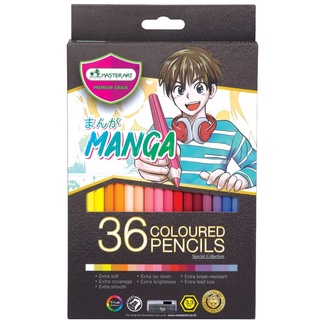 ดินสอสี สีไม้ Master Art มาสเตอร์อาร์ต 36 สี รุ่น มังงะ