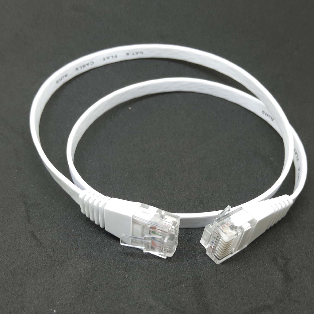 Cat6 RJ45 LAN Ethernet สายเคเบิลเครือข่ายเส้นทางสวิตช์โมเด็ม 20 ซม.-200 ซม