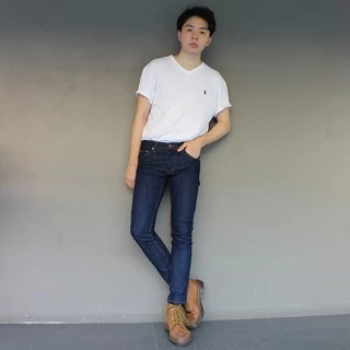 Golden Zebra Jeans กางเกงยีนส์ชายเอวผ้ายืดสีดำไซส์เล็กไซส์ใหญ่(เอว28-44) #447BK