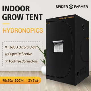 [ส่งฟรี] Spider Farmer  90x90x180cm [1680D  Oxford Cloth] Indoor Grow Tent