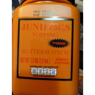 JUNIPERS TOPPING Premium รส BUTTERSCOTCH หนัก 1200 กรัม