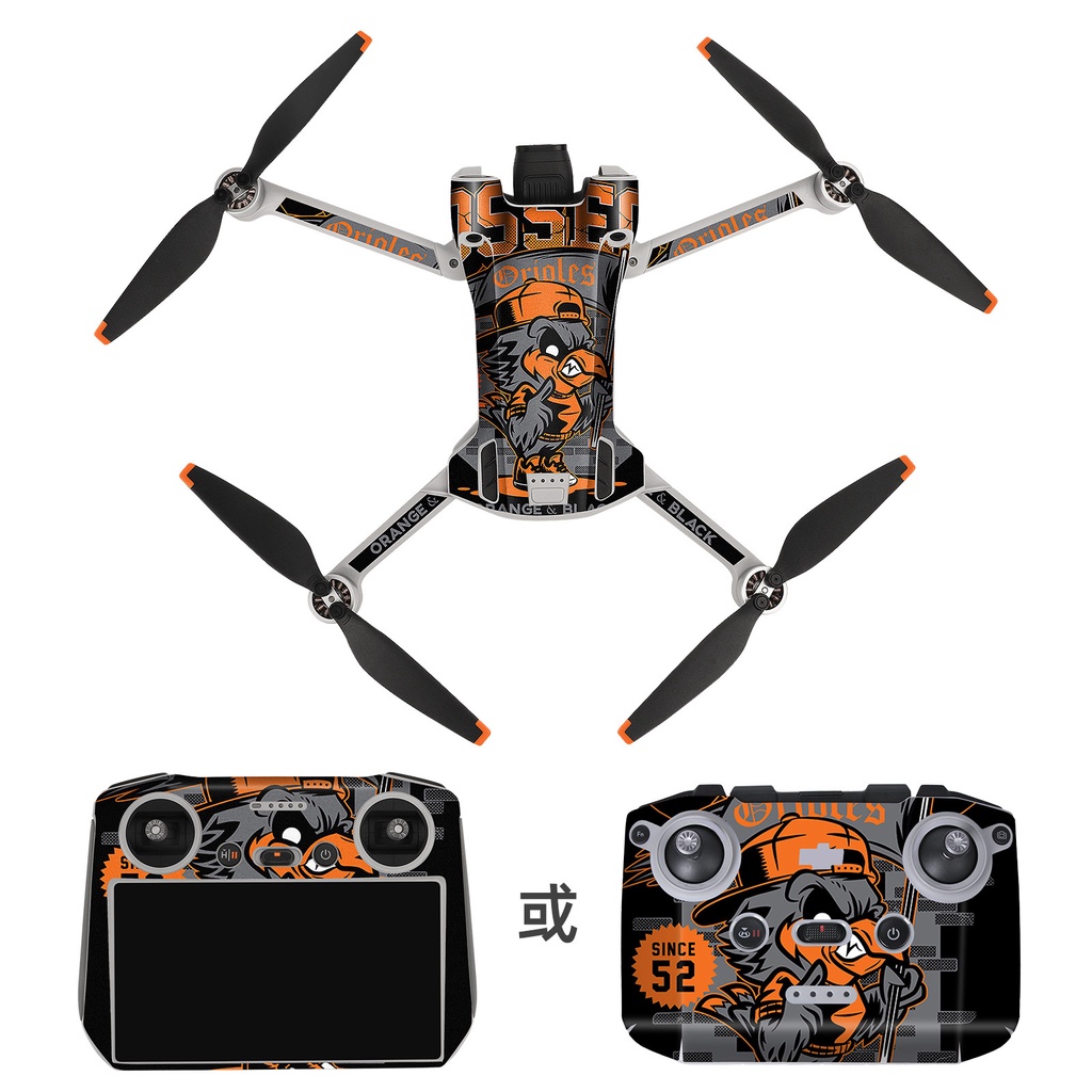 Sunnylife DJI Mini 3 PRO สติกเกอร ์ รูปแบบประณีตเหมาะสําหรับ DJI RC รีโมทคอนโทรลฟิล ์ มป ้ องกัน Body Machine Arm Film