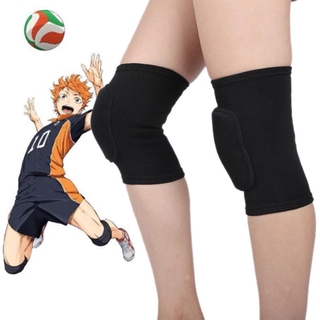 สนับเข่ายืดหยุ่นสําหรับเล่นกีฬาบาสเกตบอลวอลเลย์บอล Haikyuu!! Hinata Shoyo Kozume Kenma Cosplay Sports Kneepad Men Props Elastic Knee Pads Fitness Basketball Volleyball