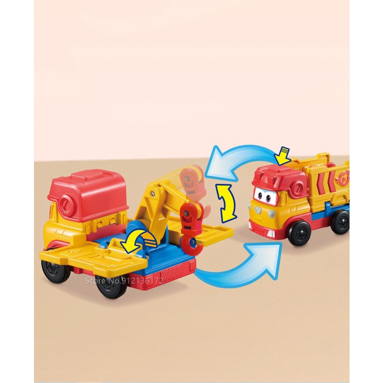 Animation Super Wings Deformation Robot Toy Sparky,Remi,Rover,Willy Transformation Space Exploration Rescue Truck Fire Truck Model Robot Color : with Box REMI 