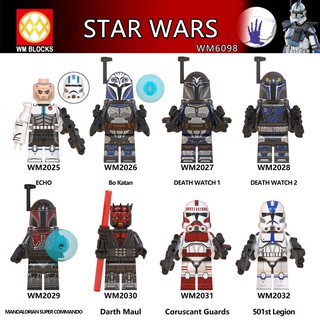 โมเดลฟิกเกอร์ Star model Wars Series TCW S7 Troopers Mandalorian Echo Darth Maul WM6098