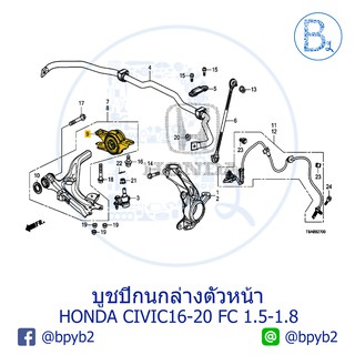 **อะไหล่แท้** บูชปีกนกล่าง ตัวหน้า HONDA CIVIC16-20 FC