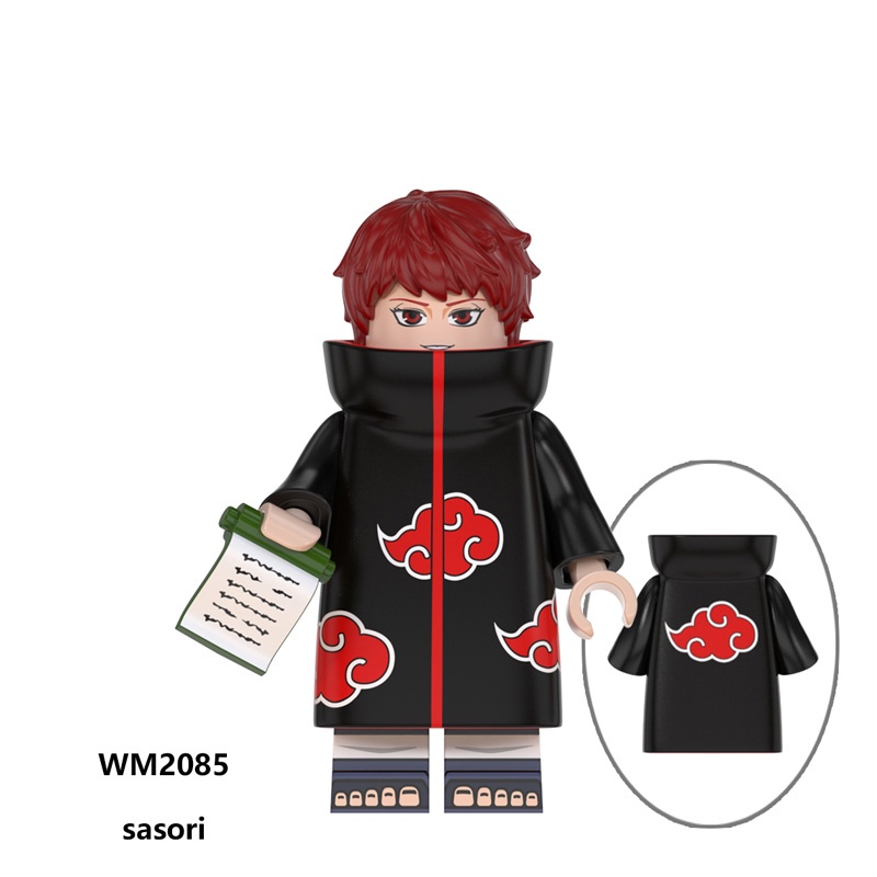 บล็อกตัวต่อ รูปการ์ตูนนารูโตะ Uchiha Obito Flame Fan เหมาะกับของขวัญ ของเล่นสําหรับเด็ก - รูปที่ 3