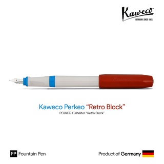 Kaweco Perkeo "Retro Block" Fountain Pen - ปากกาหมึกซึมคาเวโก้เพอเคียว สีเรโทรบล็อค