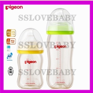 Pigeon ขวดนมเด็ก แบบคอกว้าง ขนาด 5, 8 ออนซ์
