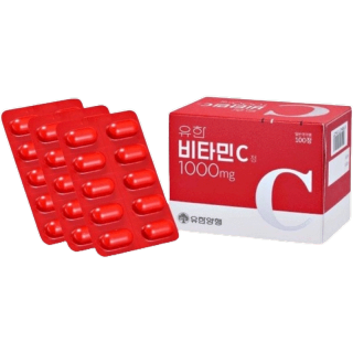 กล่อง100 เม็ด (แท้/พร้อมส่ง) วิตามินซีพี่จุน Yuhan Vitamin C 1000mg.