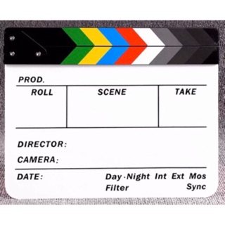 slate film อะคริลิค clapper board ถ่ายภาพยนต์