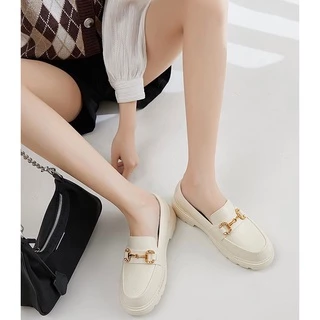พร้อมส่ง รองเท้าวิลเทจ วัสดุทำจากยางอย่างดี สไตล์ญี่ปุ่น รองเท้าสไตล์อังกฤษ T111