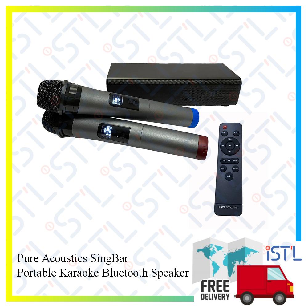 Pure Acoustics Sing Bar Portable Karaoke Bluetooth Speaker (With Remote