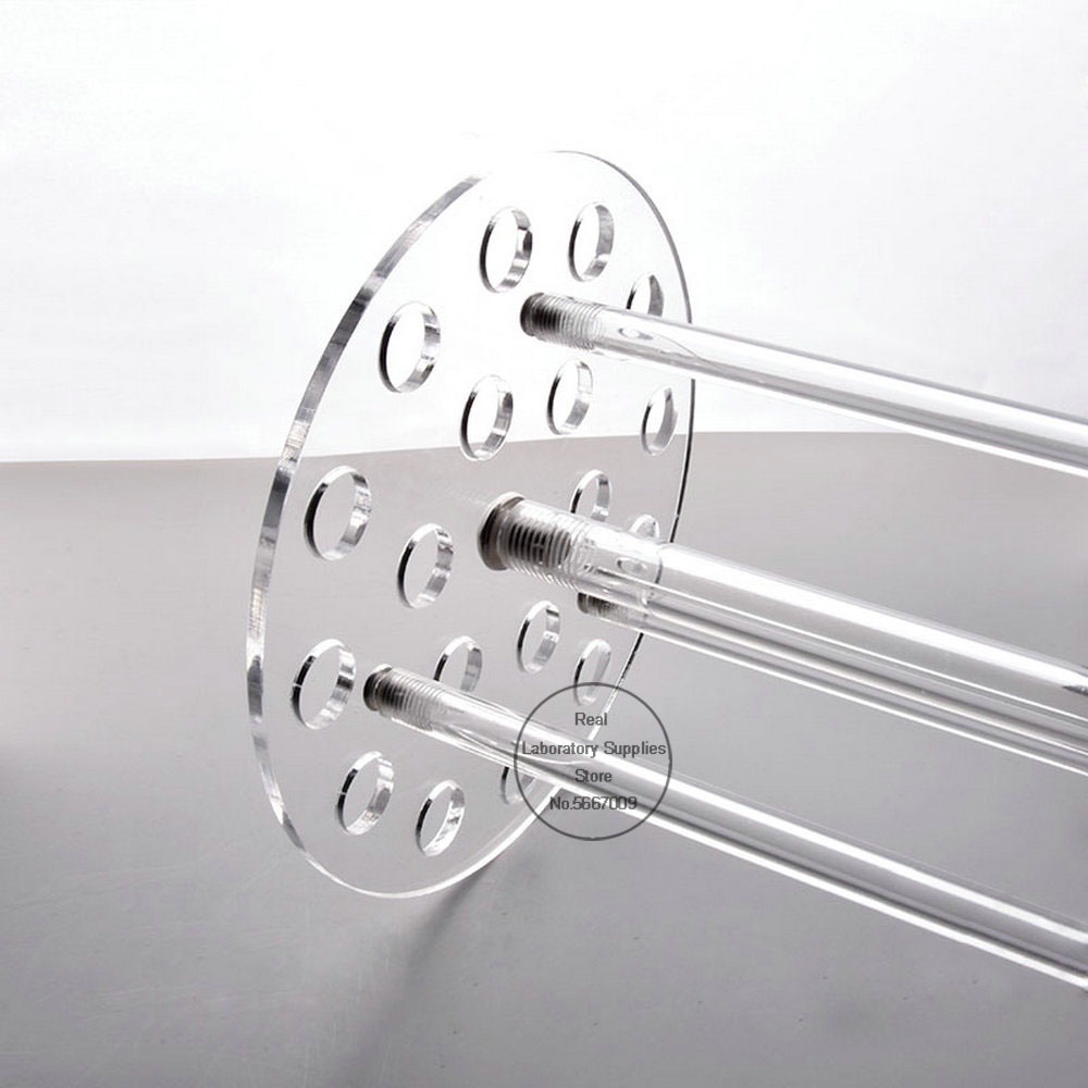 1pcs lab organic glass round 18283242holes tube rack Perspex pipette