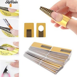 🌹♥ 100pcs Women Nail Art แบบฟอร์มคู่มือสำหรับเคล็ดลับการเจล UV Gel Art Nail Tools