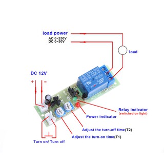 CRE ★ 12V DC Infinite Cycle Delay Timing Timer Relay ON OFF Switch