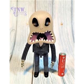 [ มือสอง งานแท้ ญี่ปุ่น ] Jack Skellington แจ็ค สเกลลิงตัน มีข้อต่อหัวสปริงโยก ขนาด5"ฝันร้ายฝันอัศจรรย์ ก่อนวันคริสต์มาส