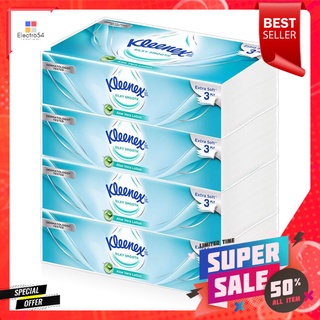 กระดาษเช็ดหน้า KLEENEX SIKY SMOOTH 70 แผ่น แพ็ค4FACIAL TISSUE KLEENEX SIKY SMOOTH 70 SHEETS PACK 4