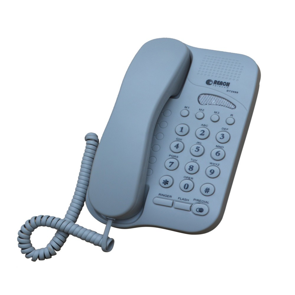 ❄❂โทรศัพท์บ้าน REACH  DT2000 Light Grey
